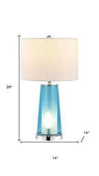 Set of Two 26" Silver Lighthouse Table Lamps With Drum Shades