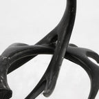 28" Black Antlers Table Lamp With Bell Shade