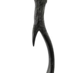 28" Black Antlers Table Lamp With Bell Shade