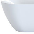 63" White Acrylic Oval Bath Tub