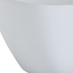 55" White Acrylic Oval Bath Tub