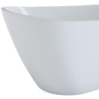 55" White Acrylic Oval Bath Tub