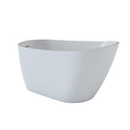 59" White Acrylic Oval Bath Tub