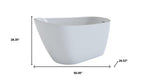 59" White Acrylic Oval Bath Tub