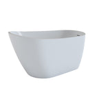 59" White Acrylic Oval Bath Tub