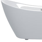 59" White Acrylic Oval Bath Tub