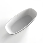 67" White Acrylic Oval Bath Tub