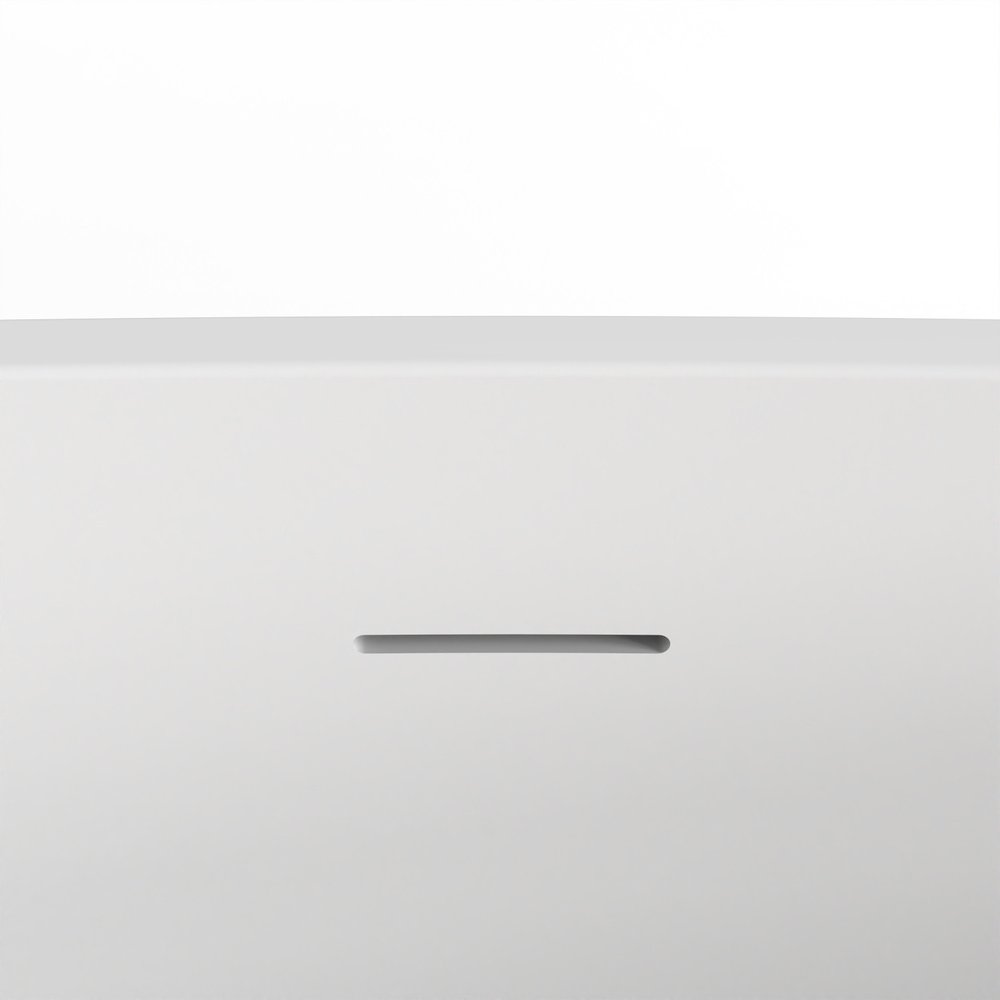 67" White Acrylic Oval Bath Tub