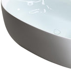 47" White Acrylic Oval Bath Tub