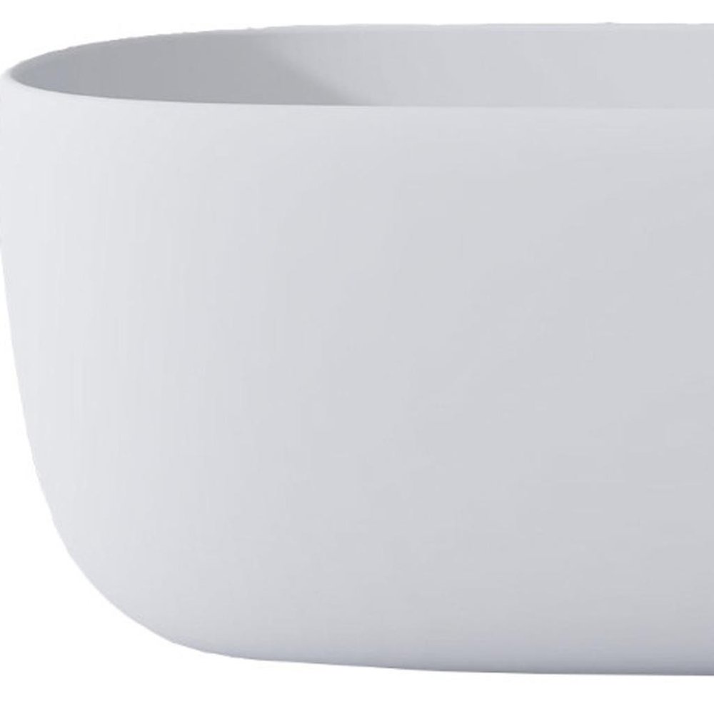 51" White Acrylic Oval Bath Tub