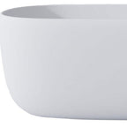 51" White Acrylic Oval Bath Tub
