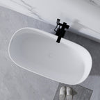 51" White Acrylic Oval Bath Tub