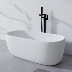 51" White Acrylic Oval Bath Tub