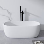 51" White Acrylic Oval Bath Tub