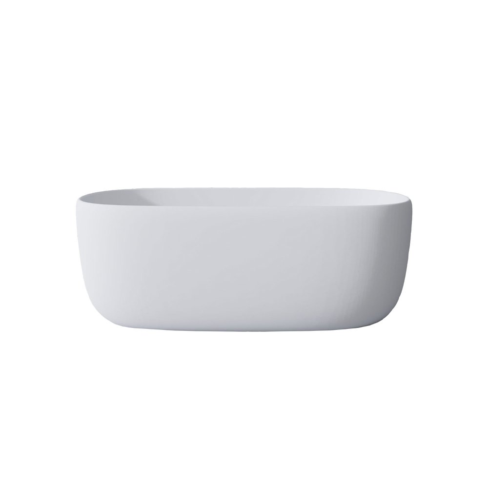51" White Acrylic Oval Bath Tub