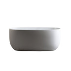 51" White Acrylic Oval Bath Tub