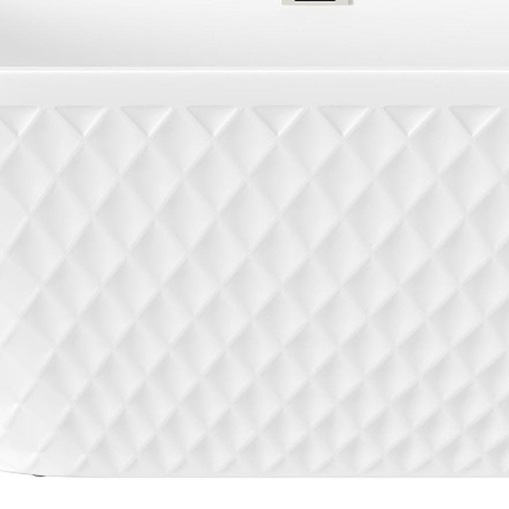 59" White Acrylic Oval Bath Tub