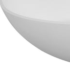 65" White Acrylic Oval Bath Tub