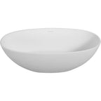 65" White Acrylic Oval Bath Tub