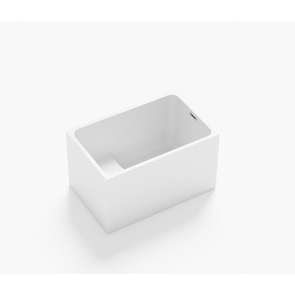 43" White Acrylic Bath Tub