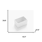 43" White Acrylic Bath Tub