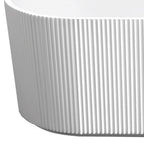 59" White Acrylic Oval Bath Tub