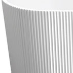 59" White Acrylic Oval Bath Tub