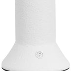 Set of Two 13" Clear Geometric Table Lamps With Globe Shades