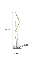 26" Silver Novelty Table Lamp