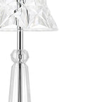 12" Silver Novelty USB Table Lamp With Empire Shade