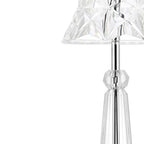 12" Silver Novelty USB Table Lamp With Empire Shade