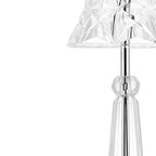12" Silver Novelty USB Table Lamp With Empire Shade