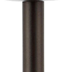 13" Antiqued Bronze USB Table Lamp With Dome Shade