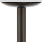 13" Antiqued Bronze USB Table Lamp With Empire Shade