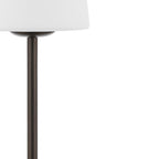 13" Antiqued Bronze USB Table Lamp With Empire Shade