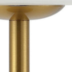 13" Gold USB Table Lamp With Empire Shade