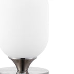 8" Nickel Novelty USB Table Lamp