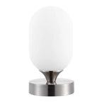 8" Nickel Novelty USB Table Lamp