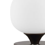 6" Antiqued Bronze Novelty USB Table Lamp With Globe Shade