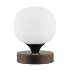 6" Antiqued Bronze Novelty USB Table Lamp With Globe Shade