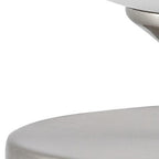 6" Nickel Novelty USB Table Lamp With Globe Shade