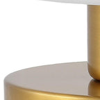 6" Gold Novelty USB Table Lamp With Dome Shade