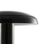 11" Black Novelty USB Table Lamp With Globe Shade