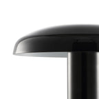 11" Black Novelty USB Table Lamp With Globe Shade