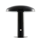 11" Black Novelty USB Table Lamp With Globe Shade