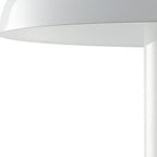 11" White Novelty USB Table Lamp With Globe Shade