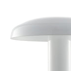 11" White Novelty USB Table Lamp With Globe Shade