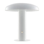 11" White Novelty USB Table Lamp With Globe Shade