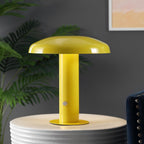 11" Yellow Novelty USB Table Lamp With Globe Shade