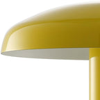 11" Yellow Novelty USB Table Lamp With Globe Shade